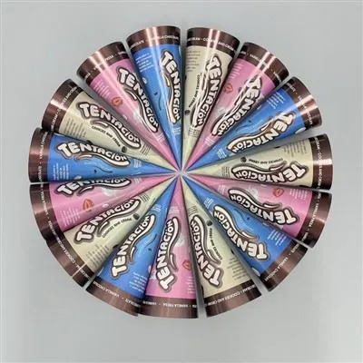 Бумажный рожок для мороженого из алюминиевой фольги